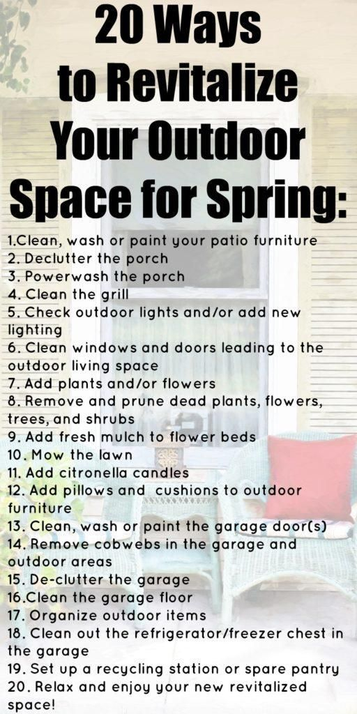 20 Ways To Revitalize Your Outdoor Space For Spring – Artofit for