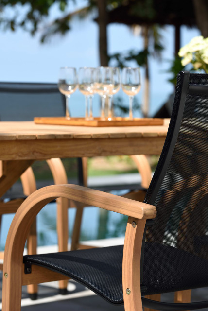 Lifestyle Garden Amazonia 9-Piece Certified Teak Outdoor Patio Dining ... regarding Choosing Sustainable Luxury for Your Patio Lifestyle Garden Amazonia