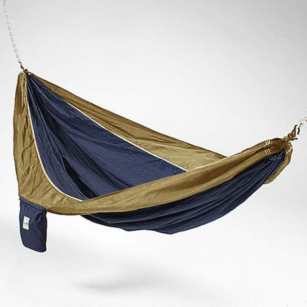 Amazon.com: Hammaka Parachute Silk Lightweight Portable Double Hammock ... with regard to Navy Blue And Yellow Hammaka Parachute Silk Hammock