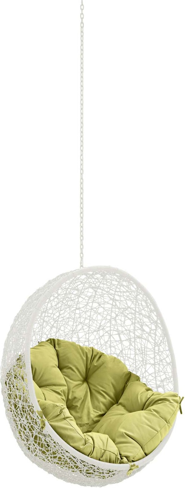 Hide White Peridot Outdoor Patio Swing Chair Without Stand By Modway ... with White Hide Outdoor Patio Swing Chair Without Stand