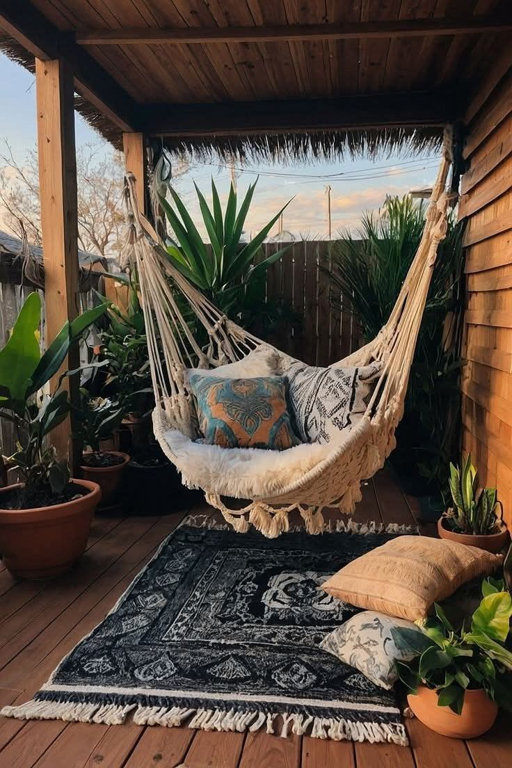 43 Brilliant Small Patio Ideas To Maximize Your Outdoor Space – Artofit with regard to Maximizing Your Outdoor Space with a Quality Brazilian Hammock Stand