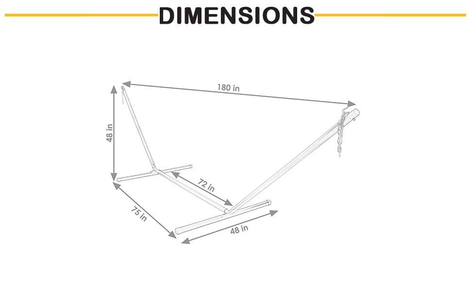 Amazon.com : Sunnydaze 15 Foot Hammock Stand With Heavy-Duty Steel Beam ... for How to properly install and set up your Sunnydaze 15 foot hammock stand for maximum comfort