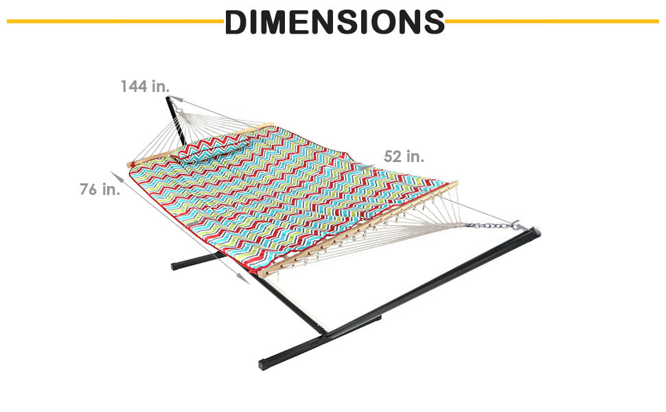 Amazon.com : Sunnydaze Cotton Rope Freestanding Hammock With 12 Foot ... with regard to Sunnydaze Rope Hammock