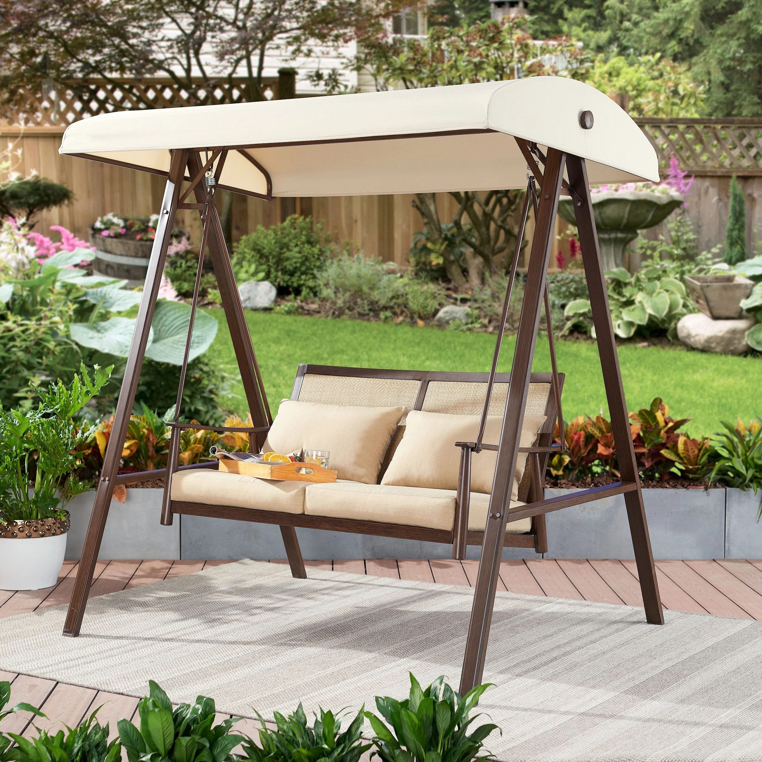 Creating The Perfect Outdoor Patio Swing With Canopy - Patio Designs inside Design Trends Shaping the Future of Outdoor Patio Swing Furniture