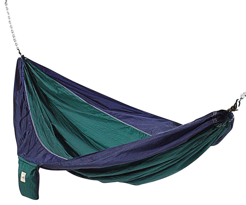 Hammaka Parachute Silk Hammock - Contemporary - Hammocks And Swing ... intended for Hammaka Brazilian Two Person Hammock, Blue