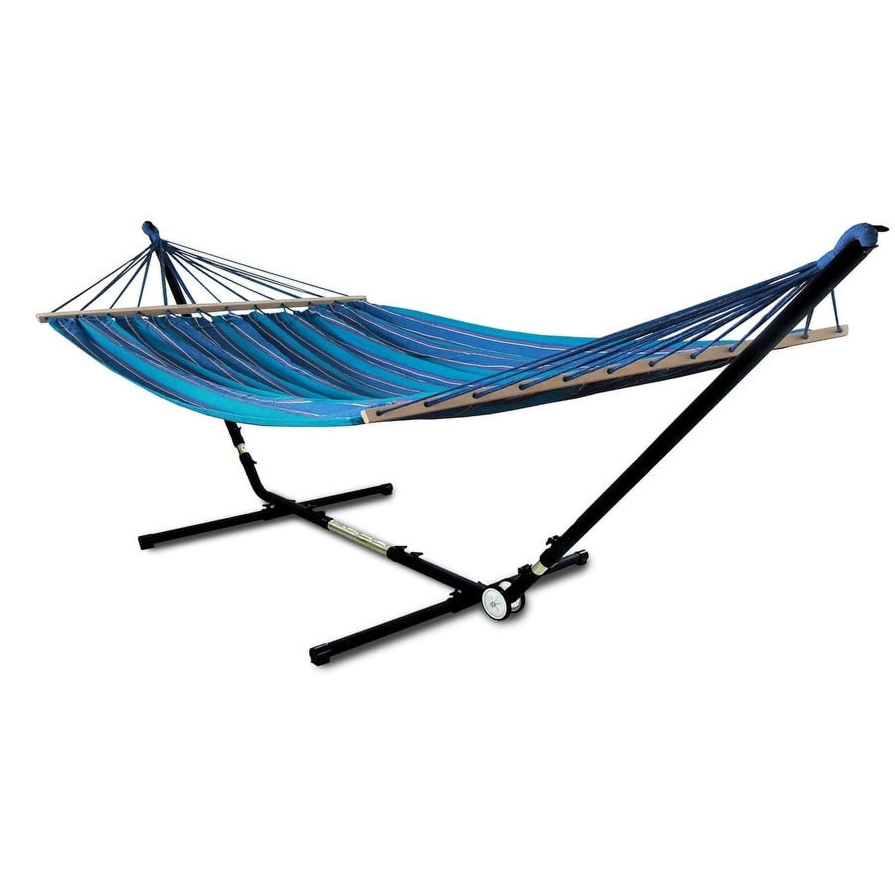 Hammaka Woven Hammock With Adjust To Fit Stand - Walmart.com with How to Choose the Perfect Hammaka Brazilian Two Person Hammock Blue for Your Needs