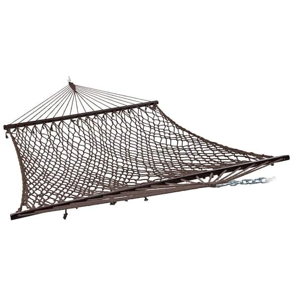 Sunnydaze 2-Person Cotton Rope Hammock With Spreader Bars-Brown Ly ... throughout Sunnydaze Rope Hammock