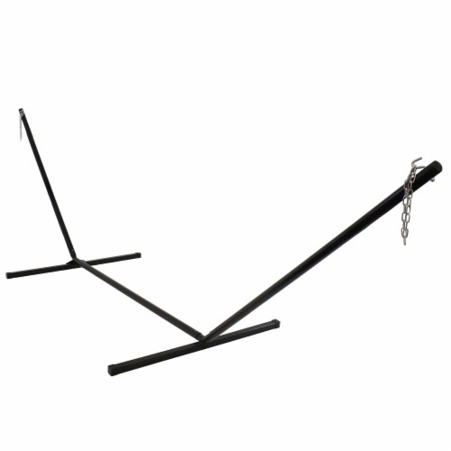 Sunnydaze Powder-Coated Steel Beam Construction Hammock Stand - 15 Ft ... with regard to Sunnydaze Powder- Coated Steel C-Stand For Hanging Hammock Chairs And Swings