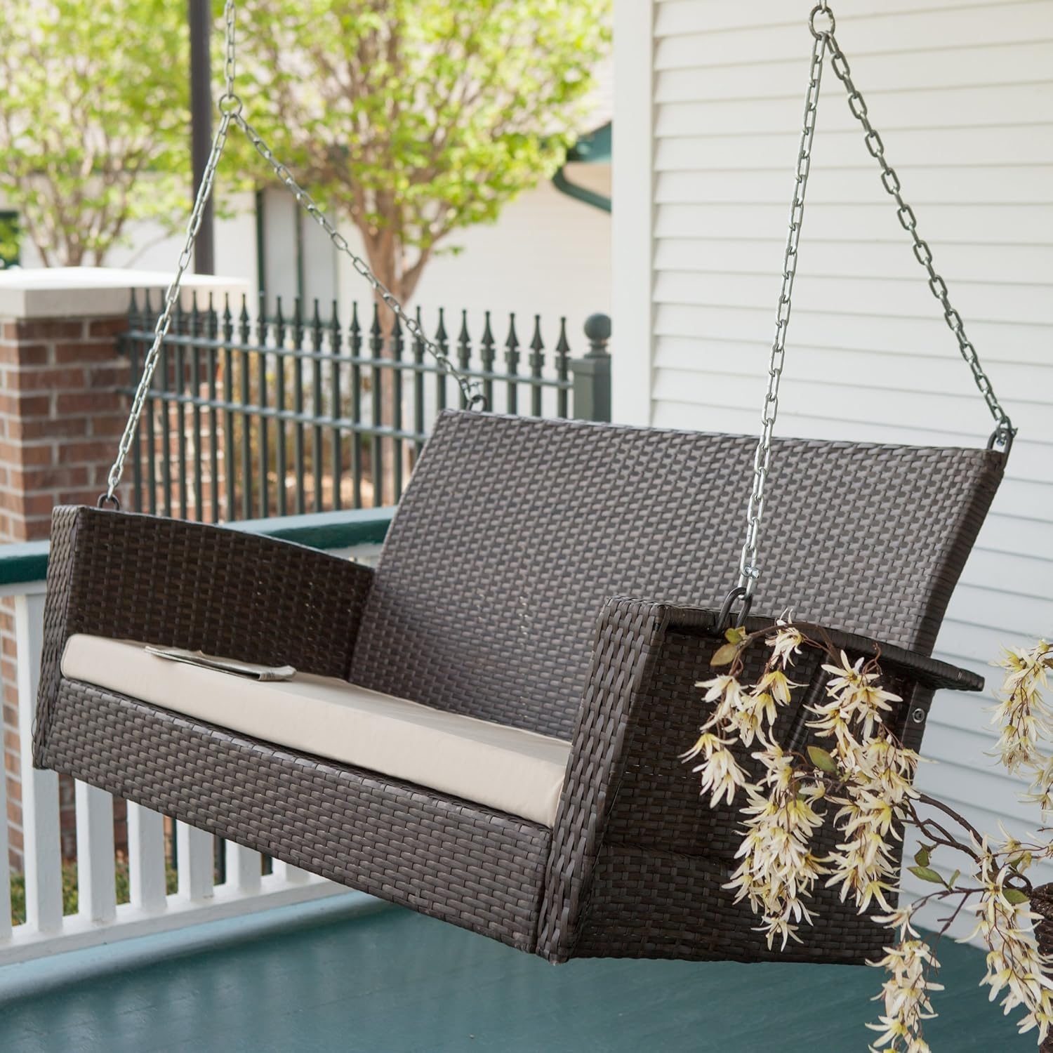 Top 6 Gorgeous Porch Swings To Invest In For Endless Comfort And Fun in Garner Teardrop Outdoor Patio Swing Chair
