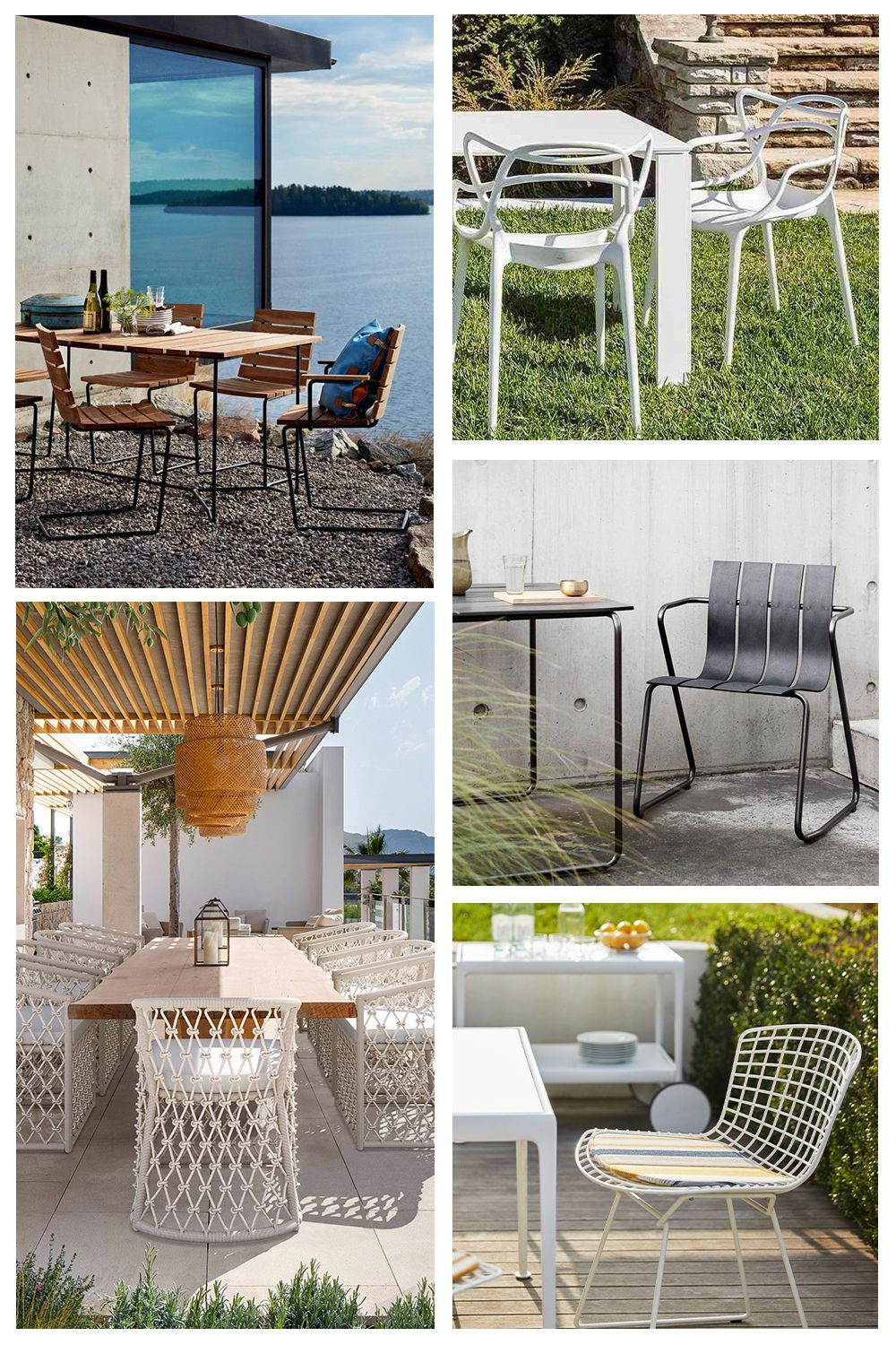 Modern Outdoor Dining Chairs in Outdoor Stackable Dining Chairs